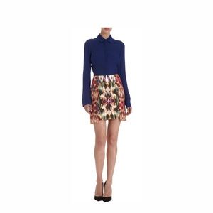 ICB by Prabal Gurung Print Cotton Skirt